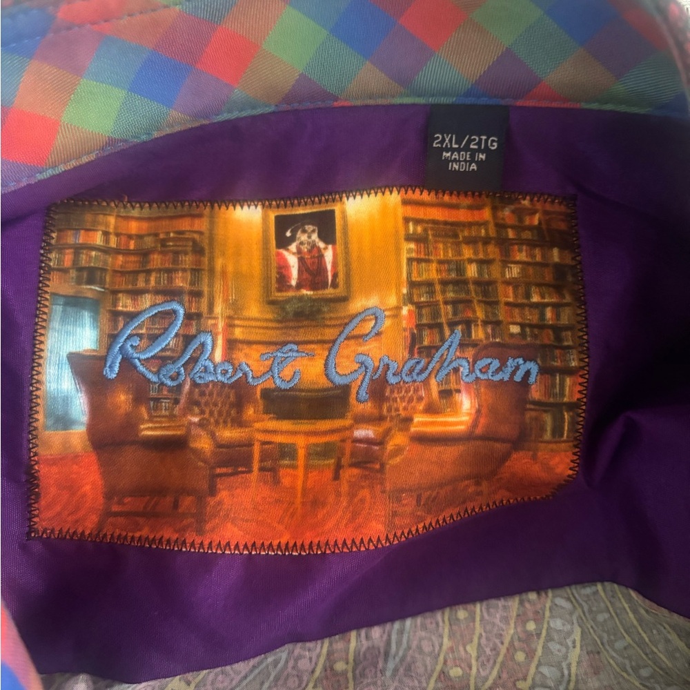 Robert Graham Multicolor Paisley and Plaid Shirt